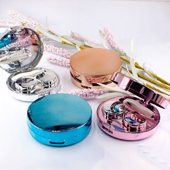 熱い販売工場直接販売ファッション コンタクト レンズ ボックス トラベル キット高級コンタクト レンズ ケース
