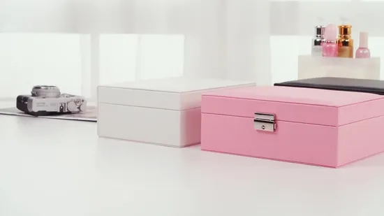 女性ポータブル収納ギフトボックス旅行ミニジュエリーボックスガールレザージュエリーリングオーガナイザーケース